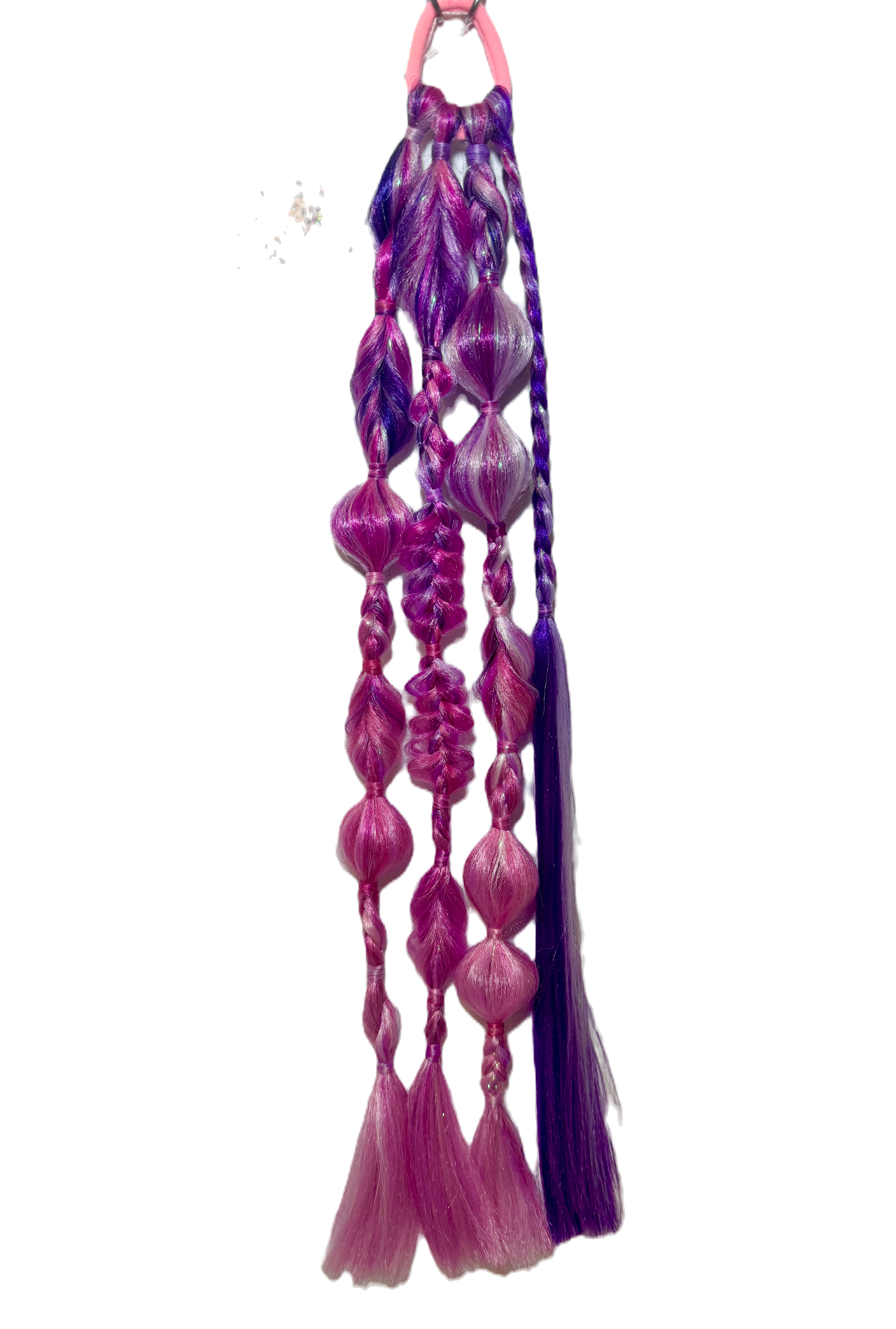 Mini Raver - Bubble + Braid Childrens ponytail extension image 0