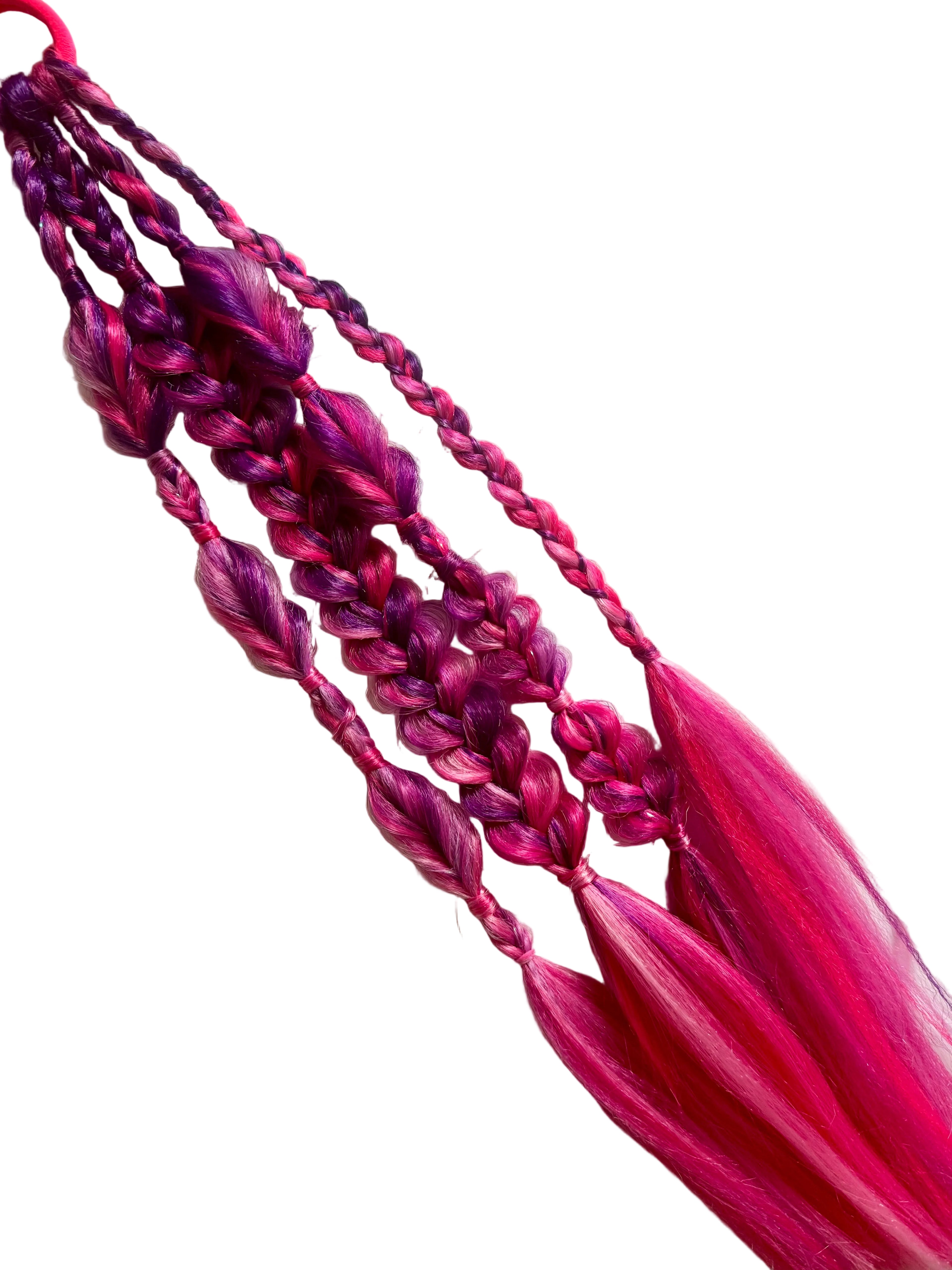 🌈Mini raver - Braided ponytail extension