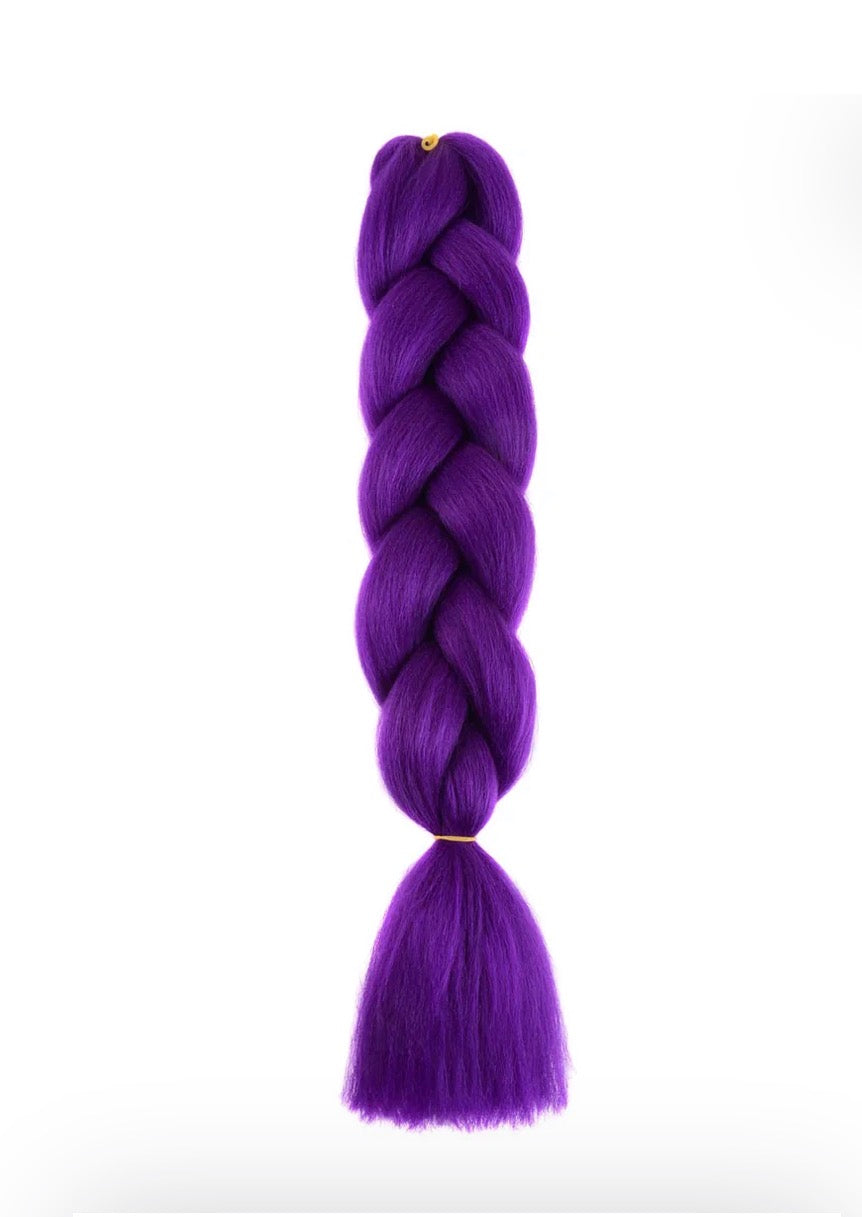 24″ Synthetic Braiding Hair Extensions – 100 g Jumbo Synthetic Braids - Assorted
