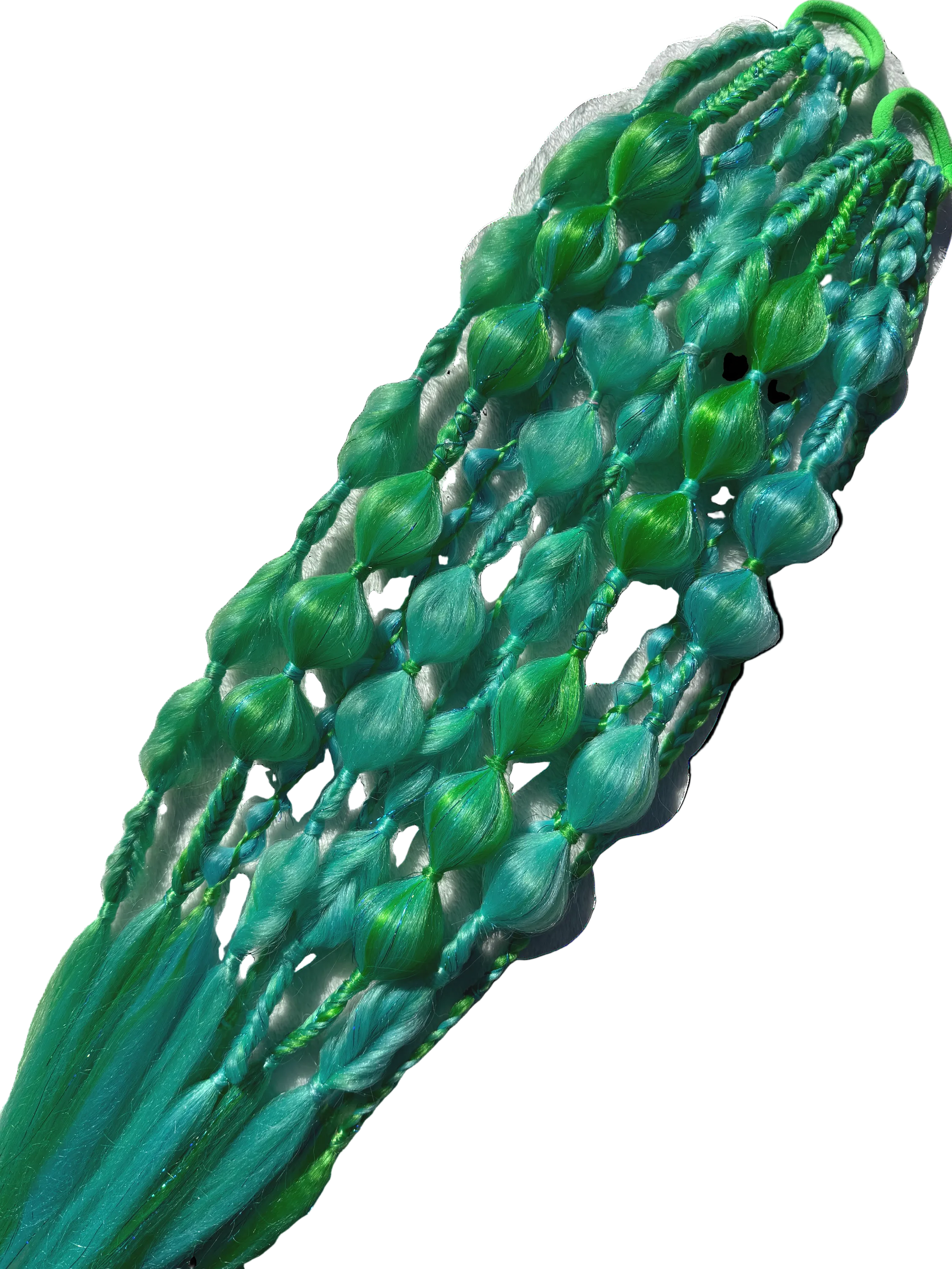 Mixed Bubble + Braid rave braid - Set image 7