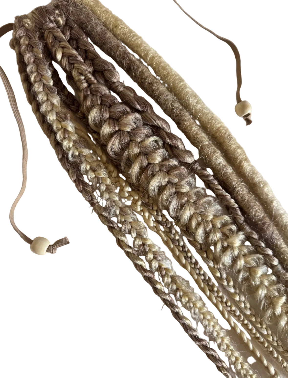 Luna 🌙 ash blonde bohemian style wrap ponytail extension 🌱