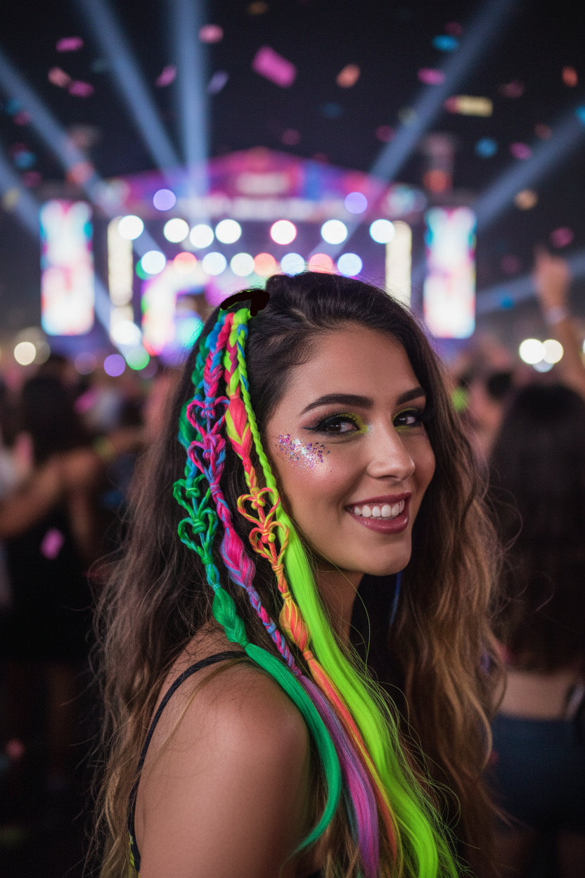 Mixed hearts - Rave braid small