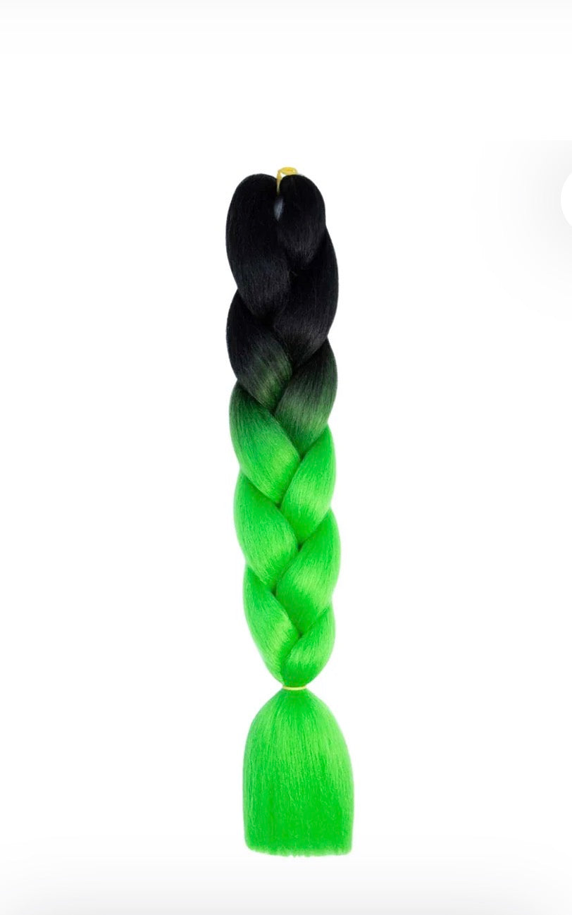 24″ Synthetic Braiding Hair Extensions – 100 g Jumbo Synthetic Braids - ombre 2tone