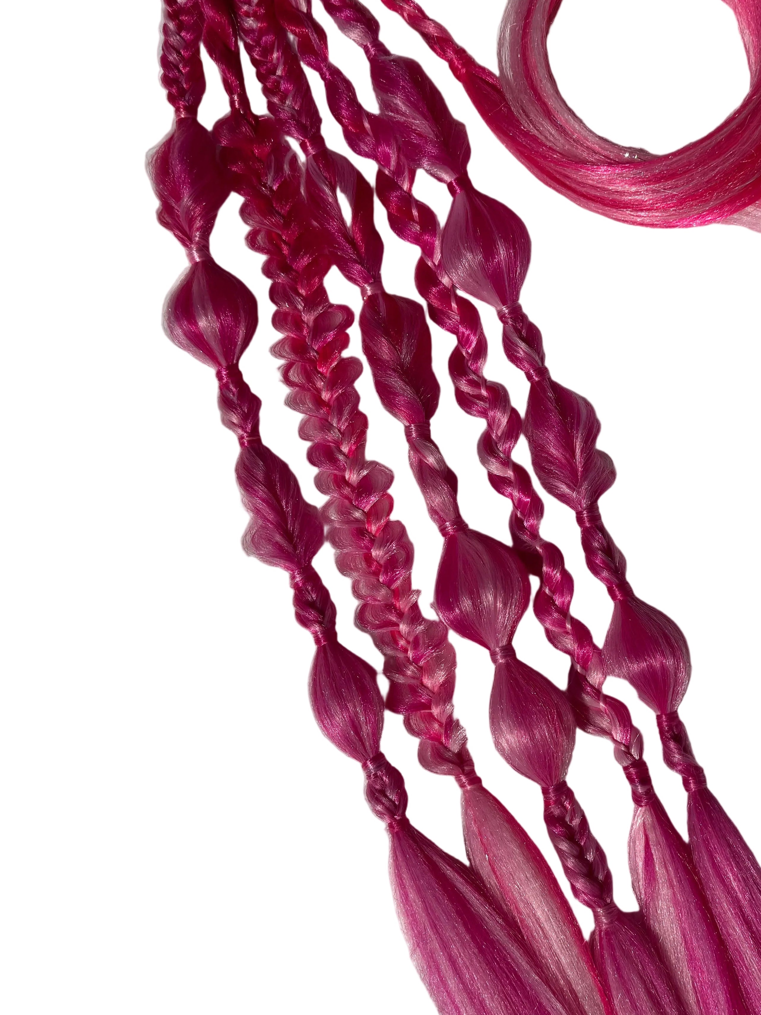 Festival styled mixed rave braids - Single