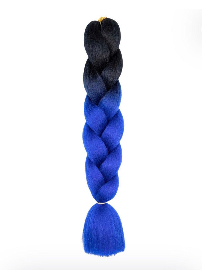 24″ Synthetic Braiding Hair Extensions – 100 g Jumbo Synthetic Braids - ombre 2tone