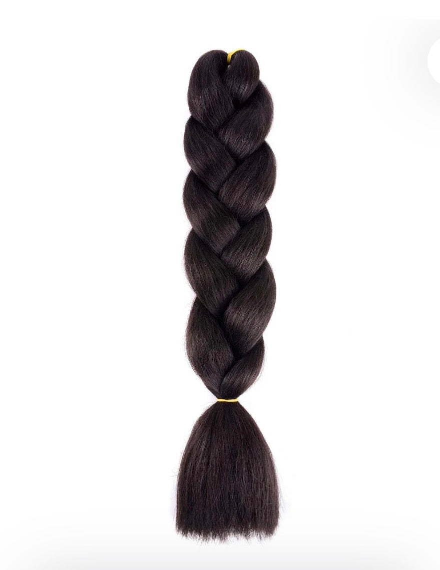 24″ Synthetic Braiding Hair Extensions – 100 g Jumbo Synthetic Braids - Assorted