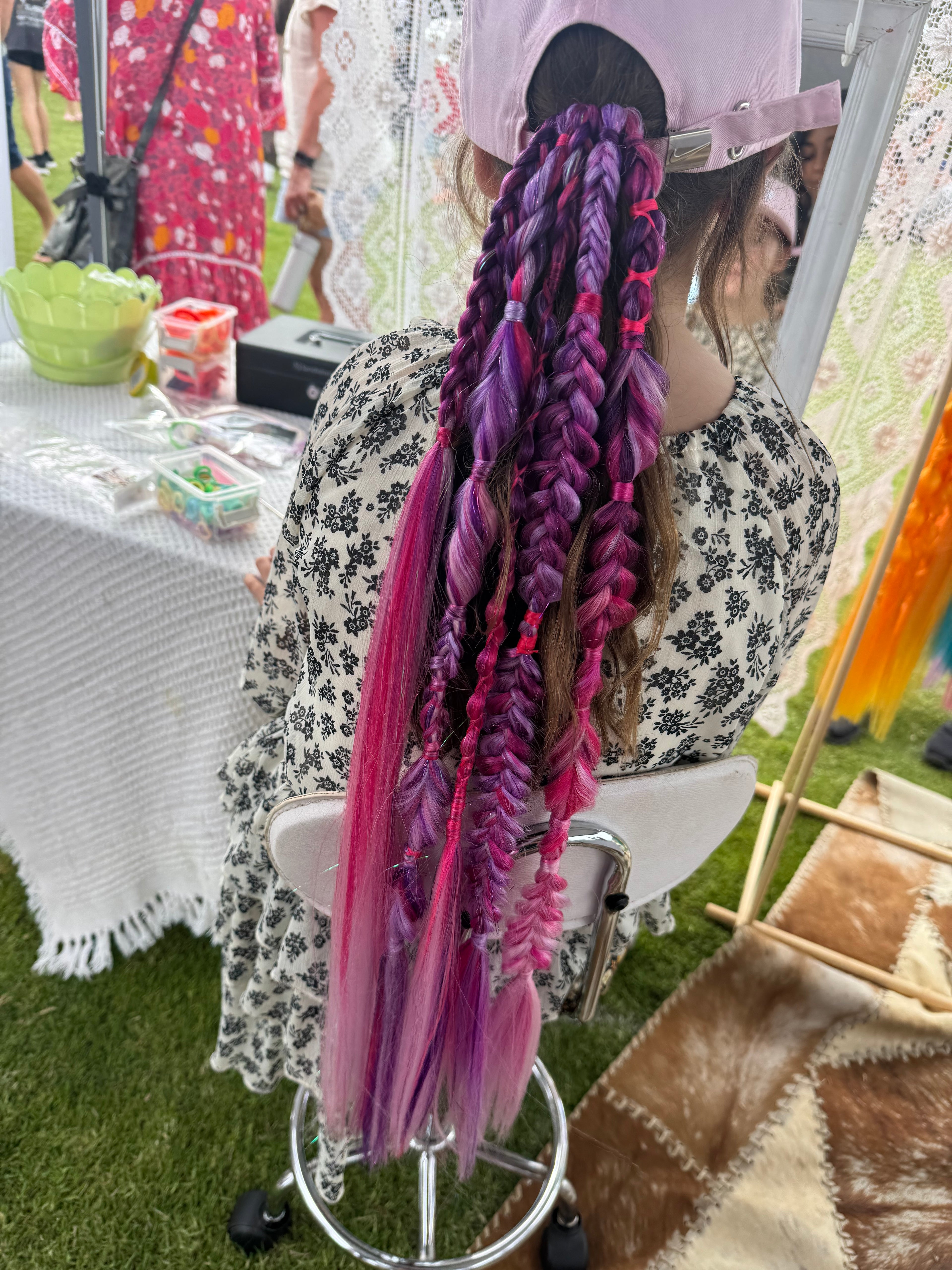Festival styled mixed braids - princess