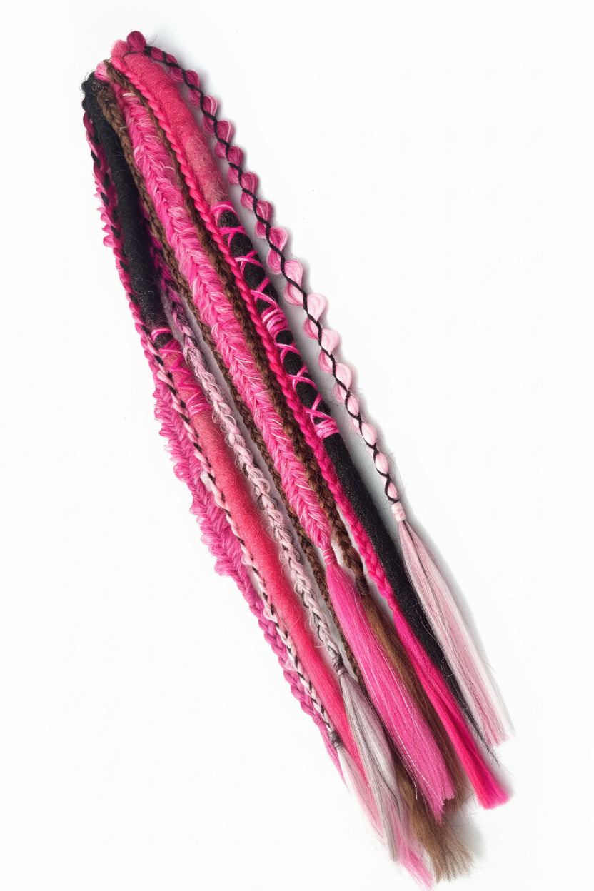 Babygirl - Boho x festival - 10 strand tie in & clip-in hair extension