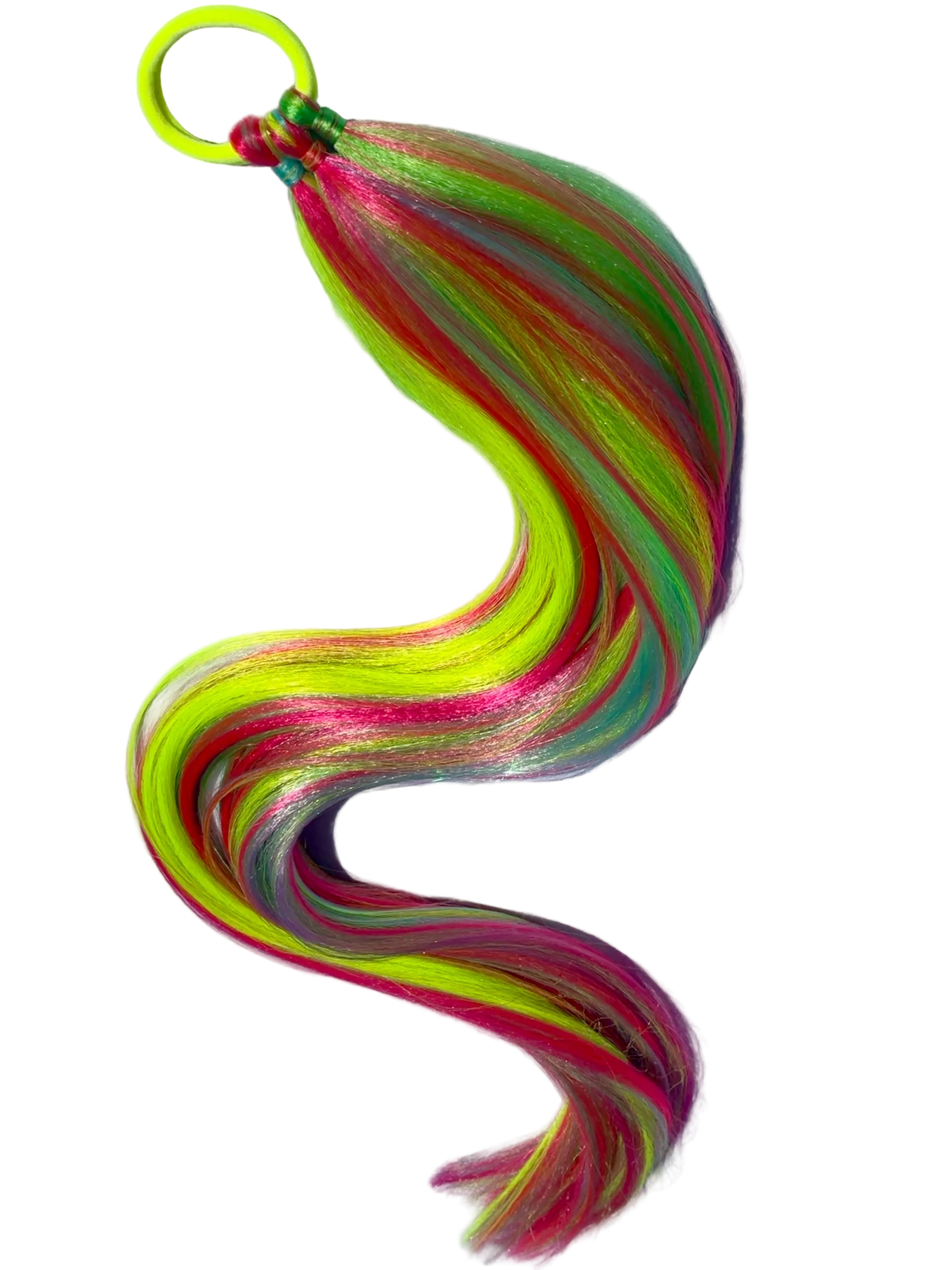 Small rave-tale Synthetic Ponytail extension - Custom colurs