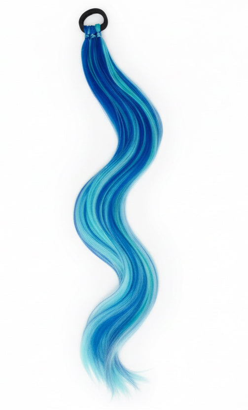 Small rave-tale Synthetic Ponytail extension - Custom colurs