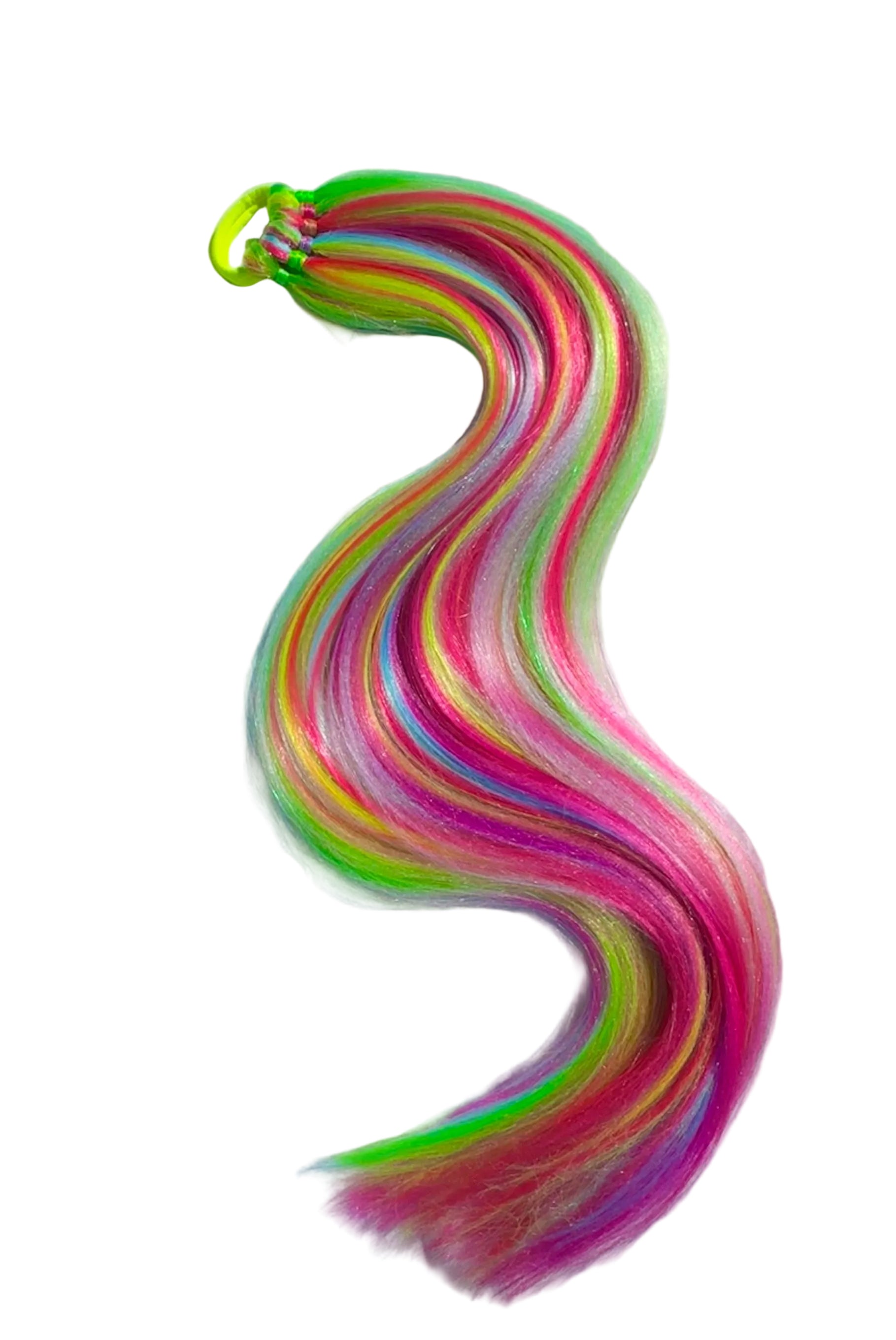 Large Synthetic Ponytail extension - Candy Raver