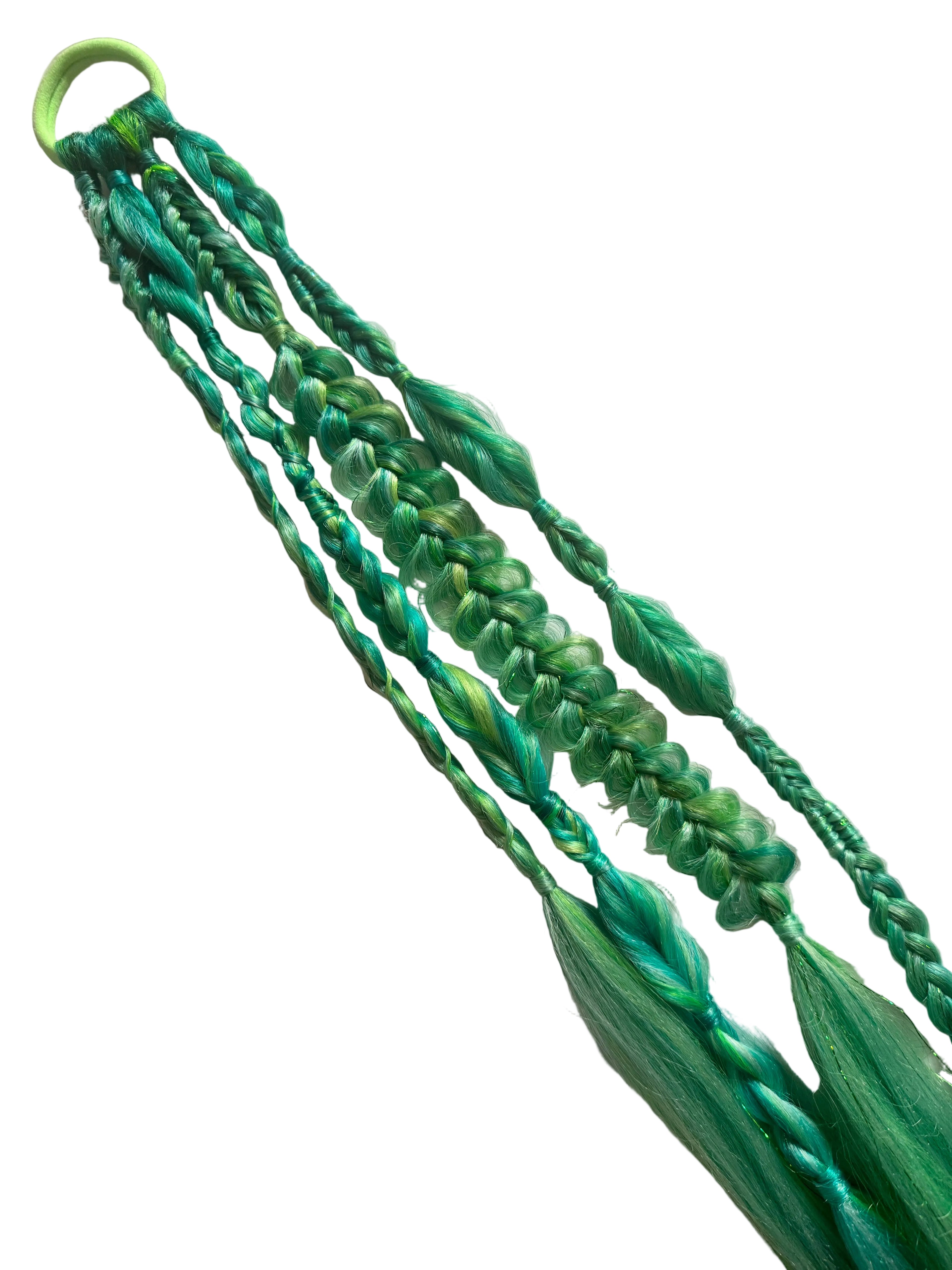 🌈Mini raver - Braided ponytail extension