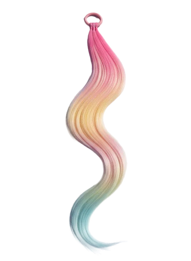 Small rave-tale Synthetic Ponytail extension - Easter collection