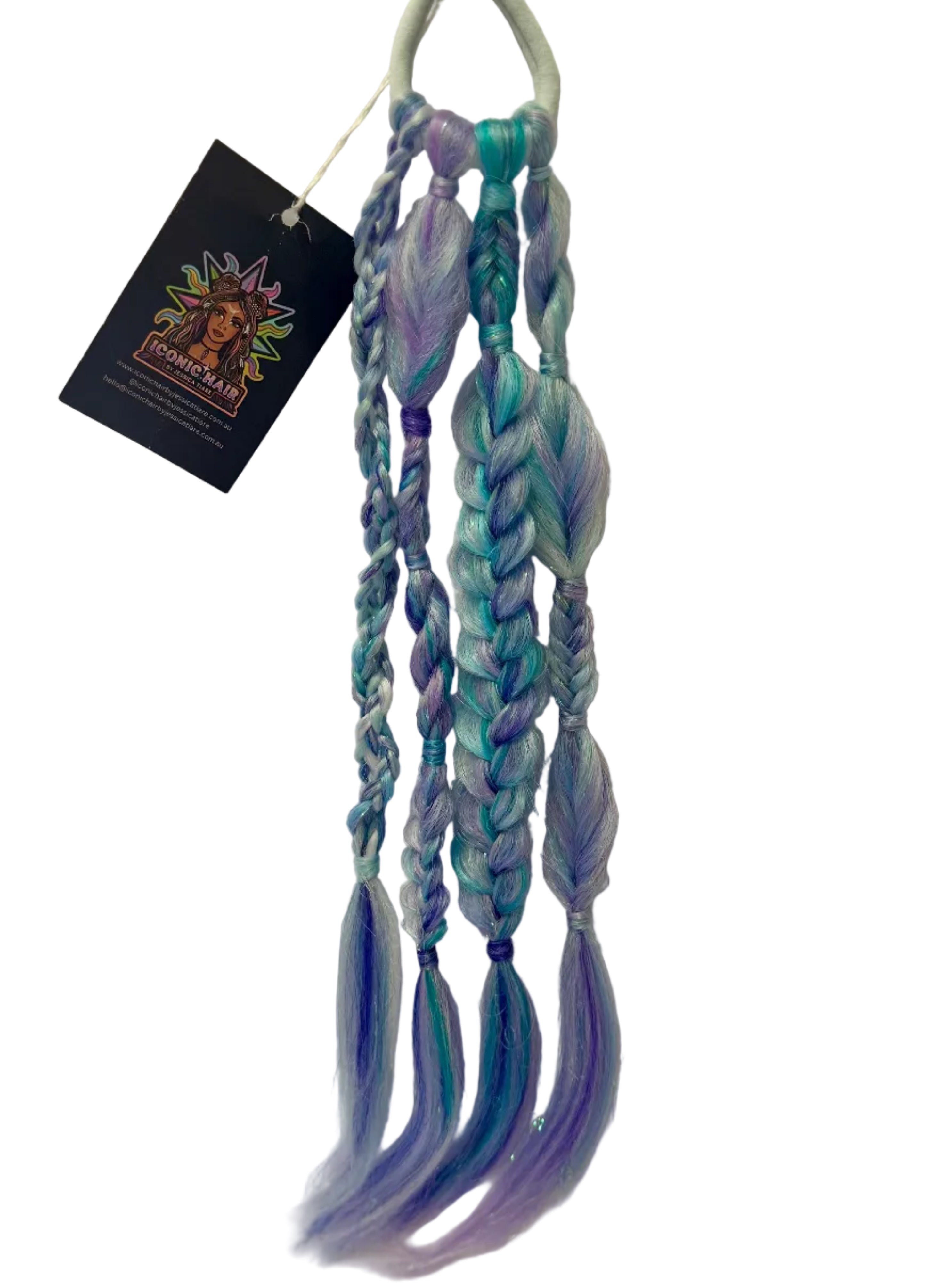 🌈✨Baby raver ponytail extension