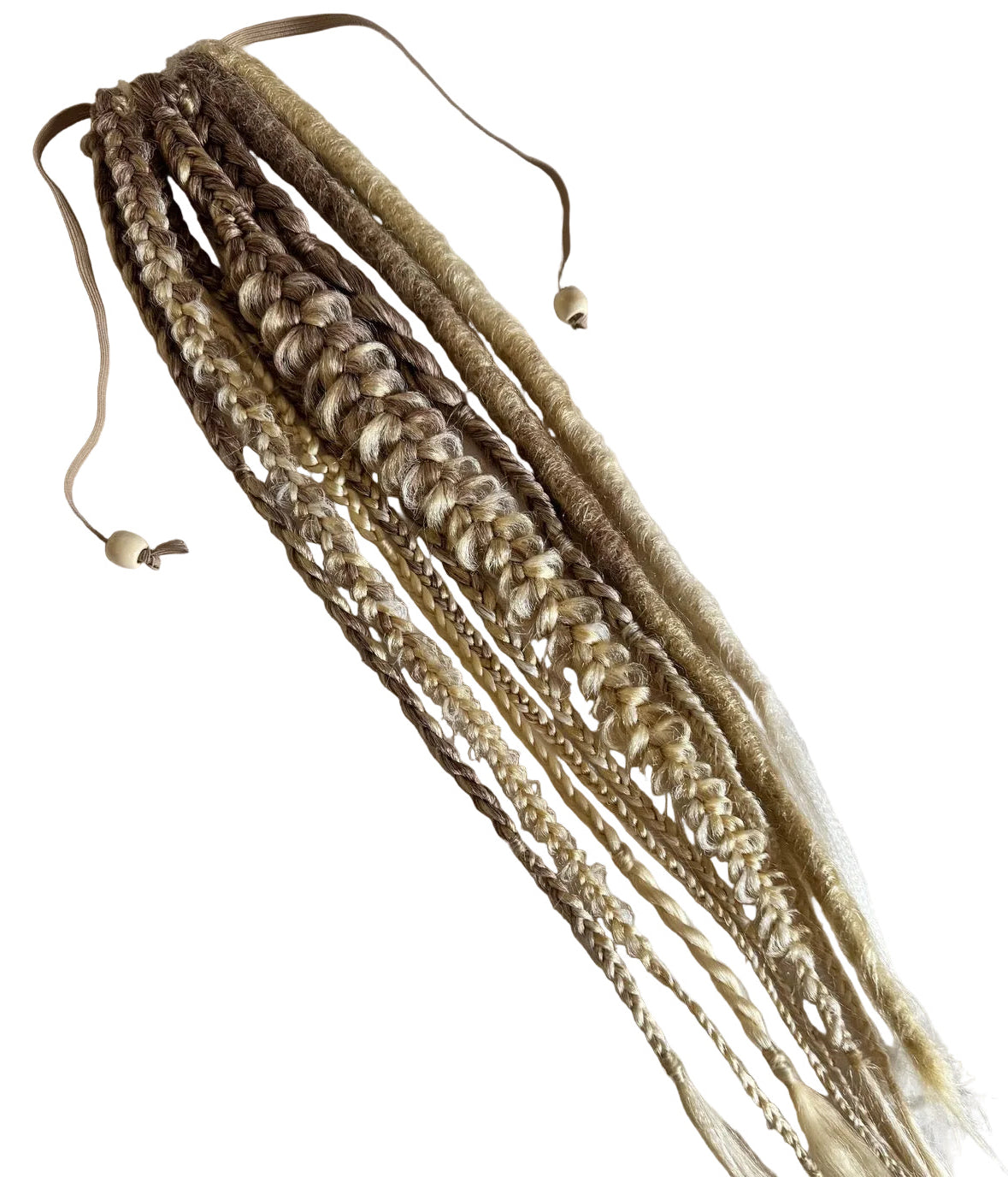 Luna 🌙 ash blonde bohemian style wrap ponytail extension 🌱