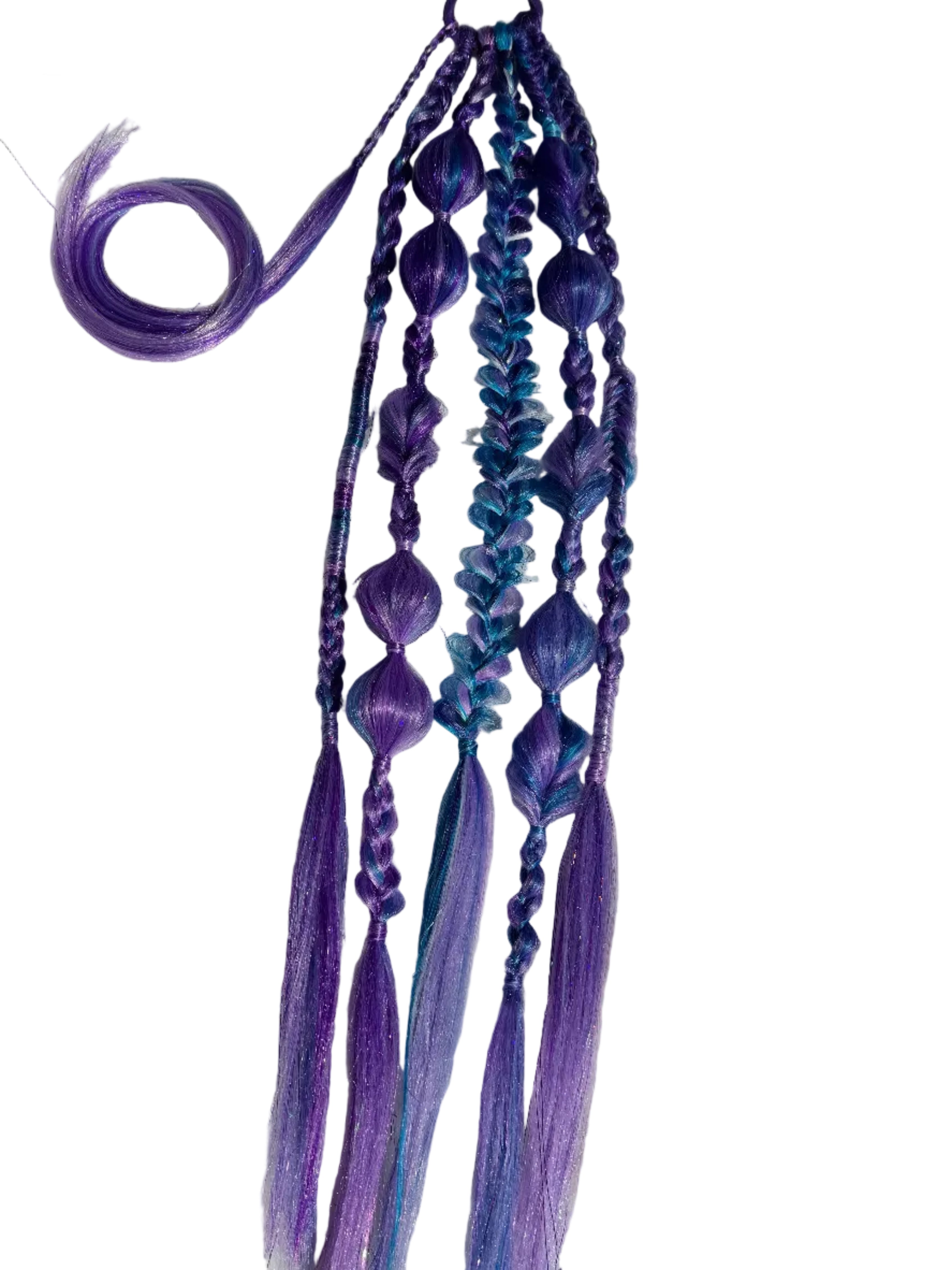 Festival styled mixed rave braids - Single