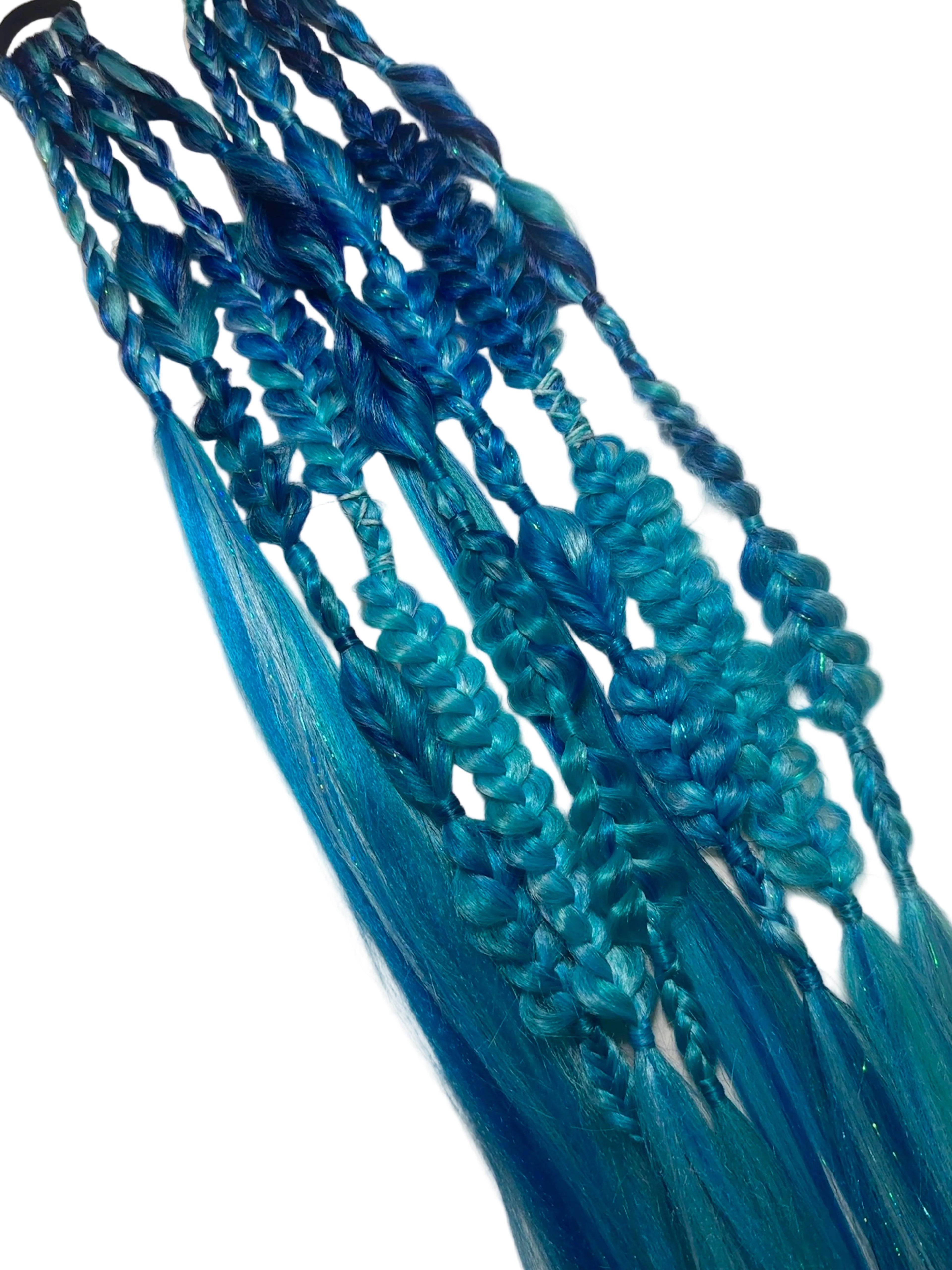 Festival styled mixed braids - Rave braid set