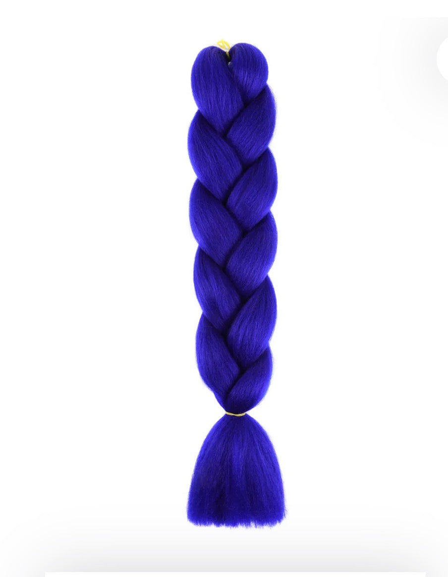 24″ Synthetic Braiding Hair Extensions – 100 g Jumbo Synthetic Braids - Assorted