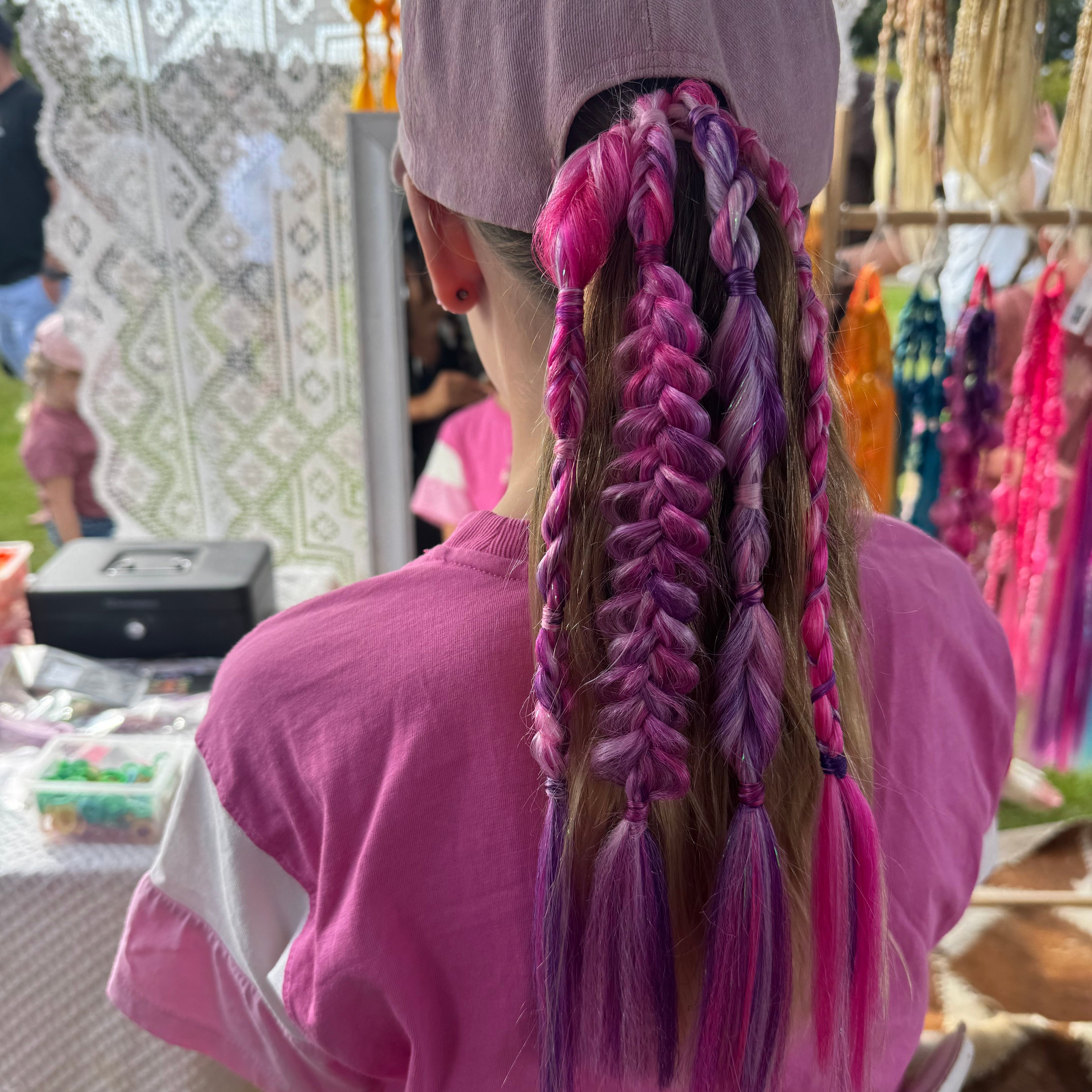 Baby raver ponytail extension 🌈✨ Princess