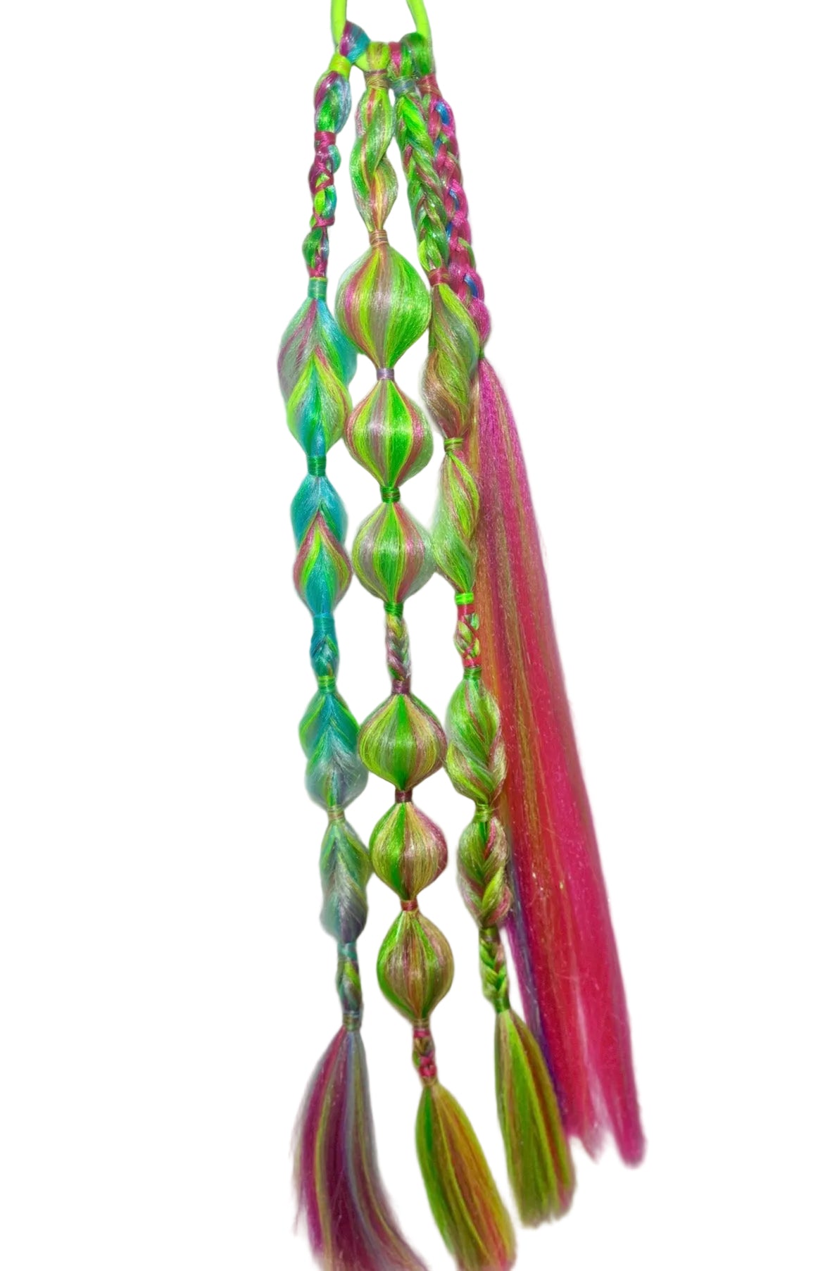 🌈Mini Raver - Bubble + Braid Childrens ponytail extension