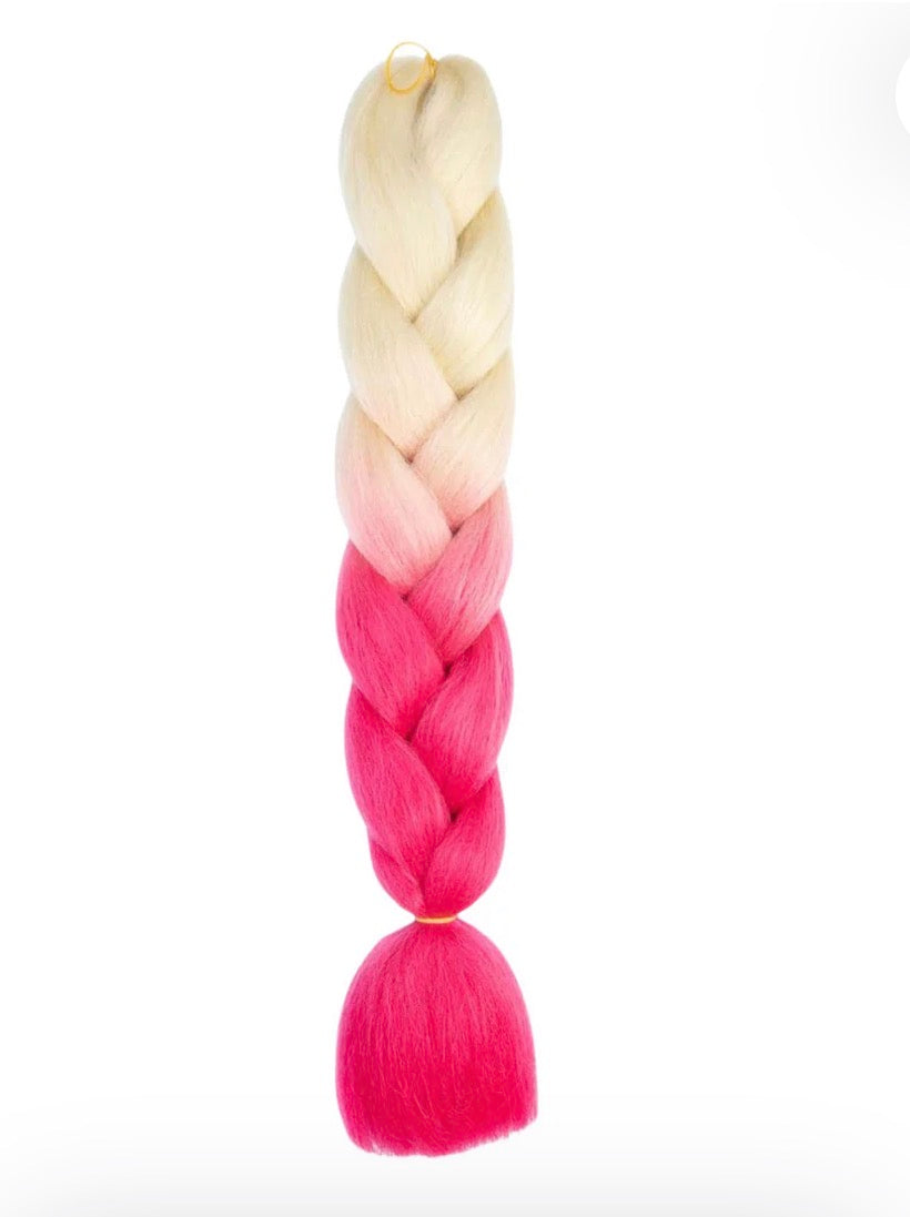 24″ Synthetic Braiding Hair Extensions – 100 g Jumbo Synthetic Braids - ombre 2tone
