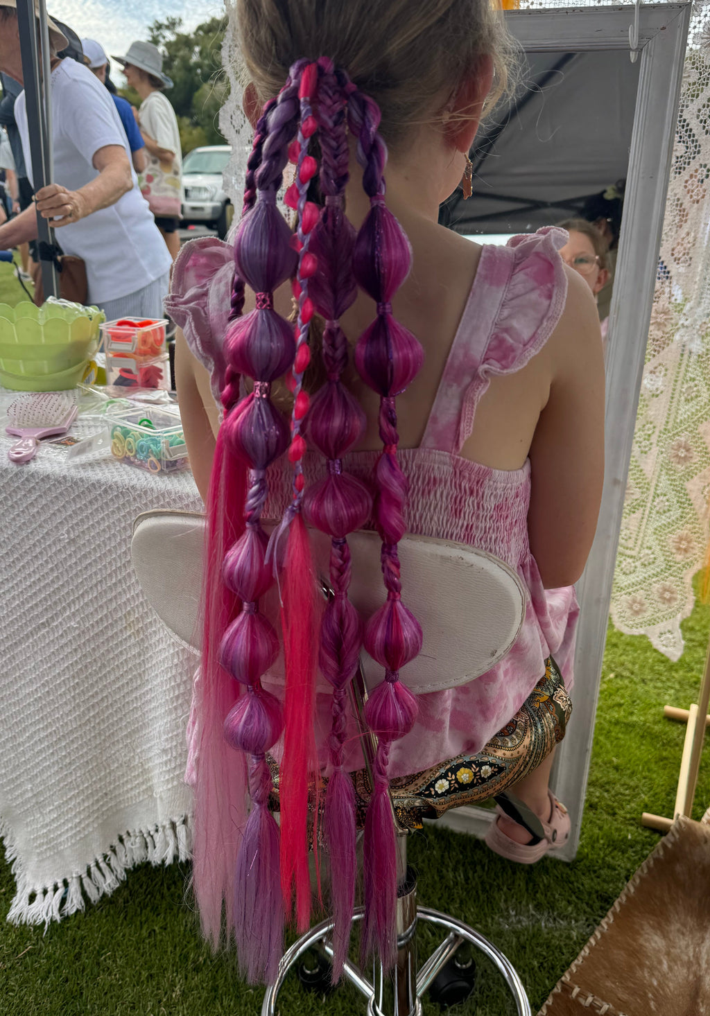 Festival Bubble & Braid ponytail extension - Princess 🔥✨