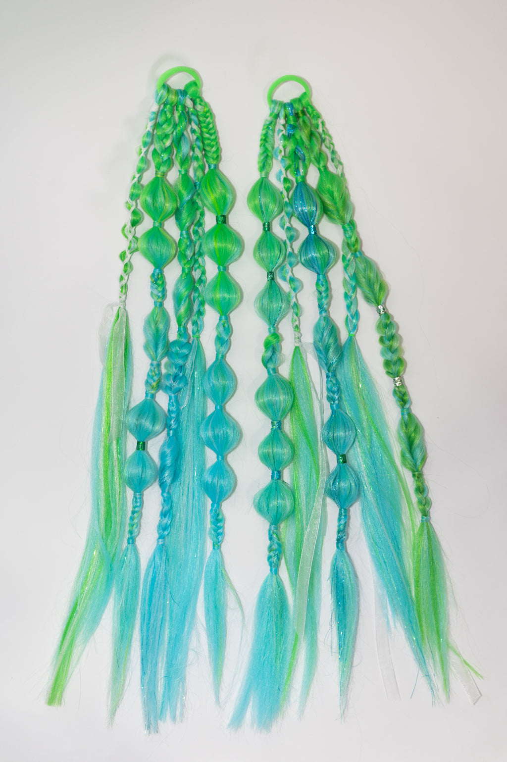 Festival mixed Bubble & Braids ponytail extension 🔥✨ Earth Angel