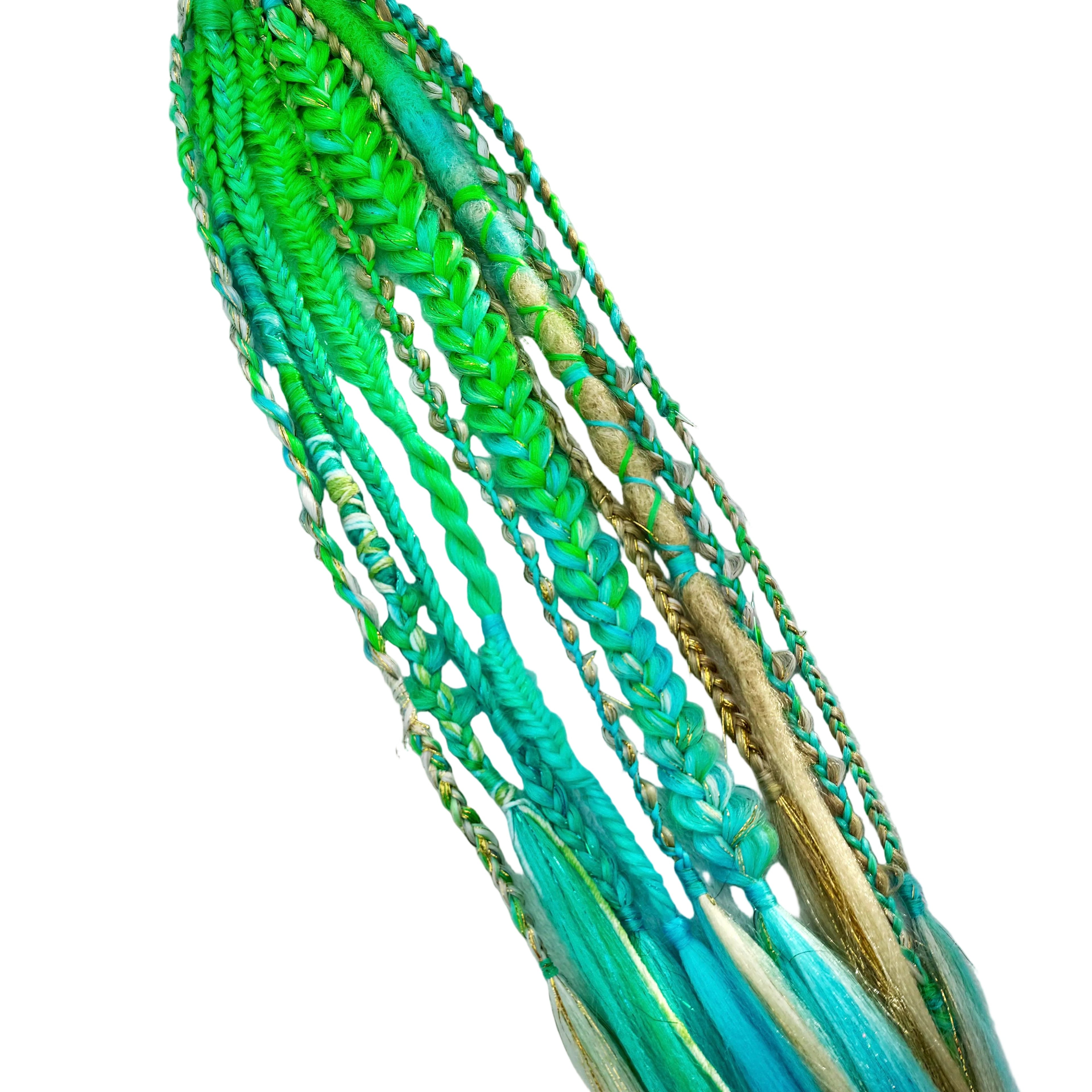 Earth Angel - Boho x festival - 10 strand tie in & clip-in hair extension  image 0