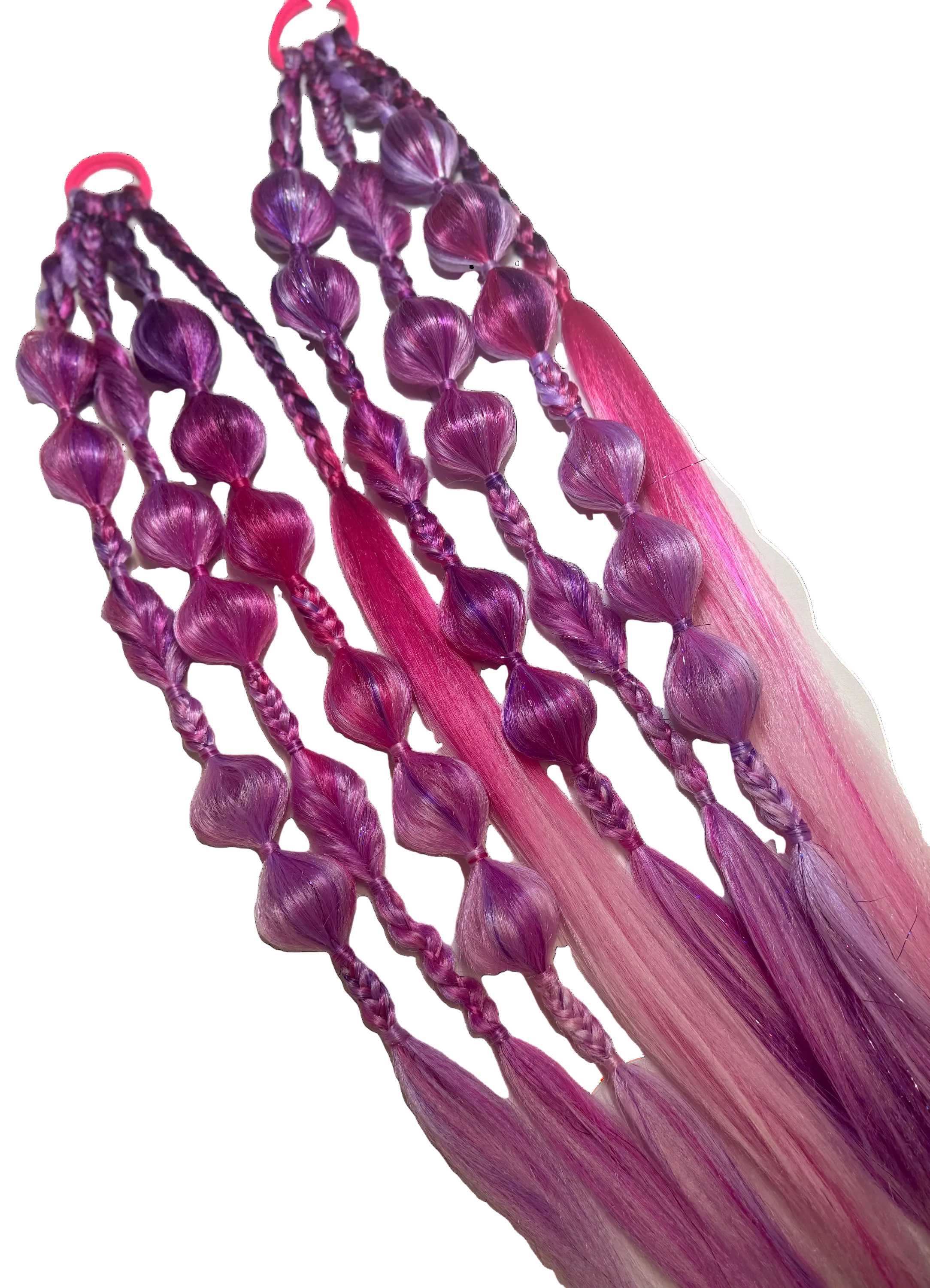Mixed Bubble + Braid rave braid - Set image 4