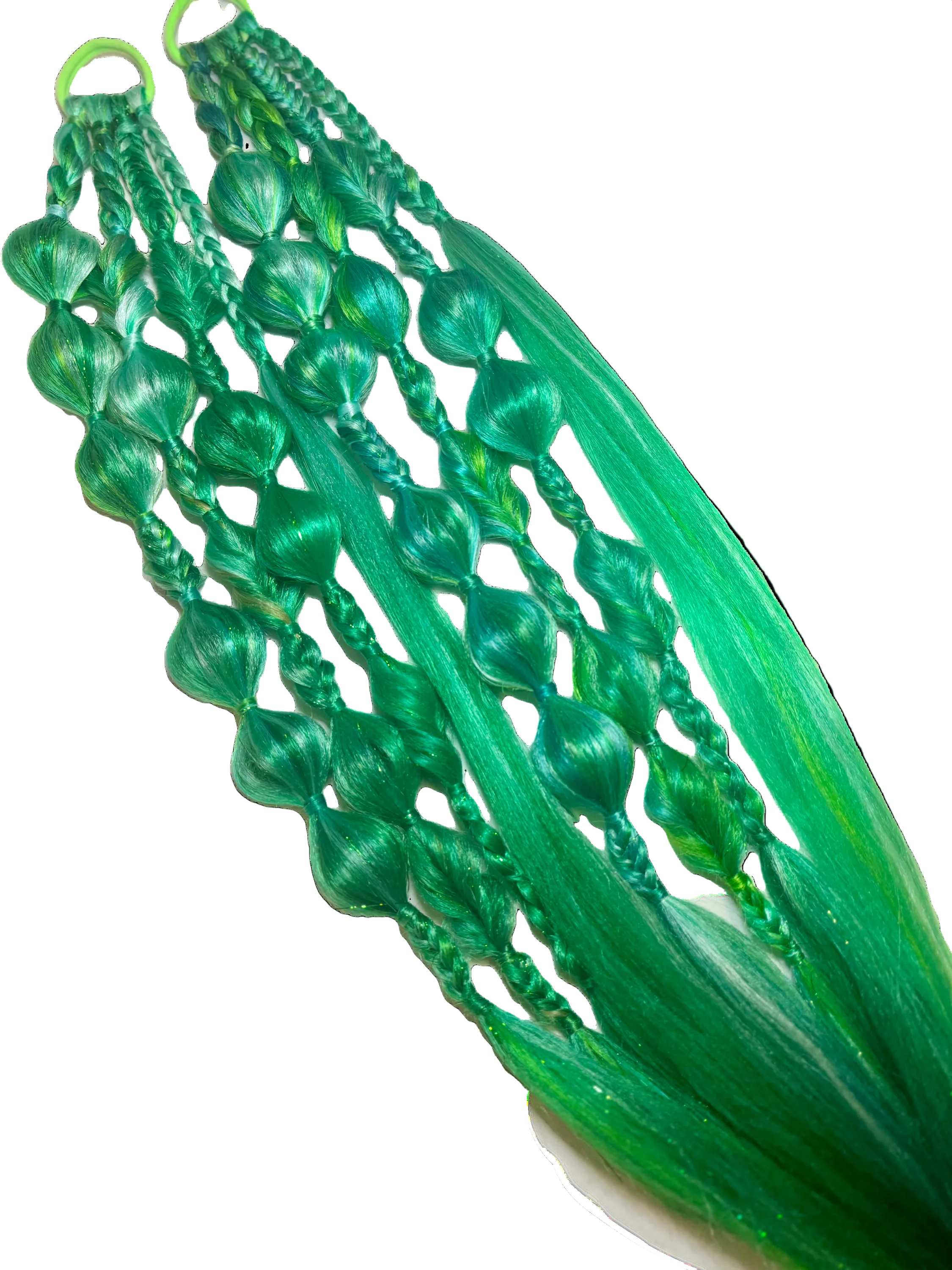 Mixed Bubble + Braid rave braid - Set image 2