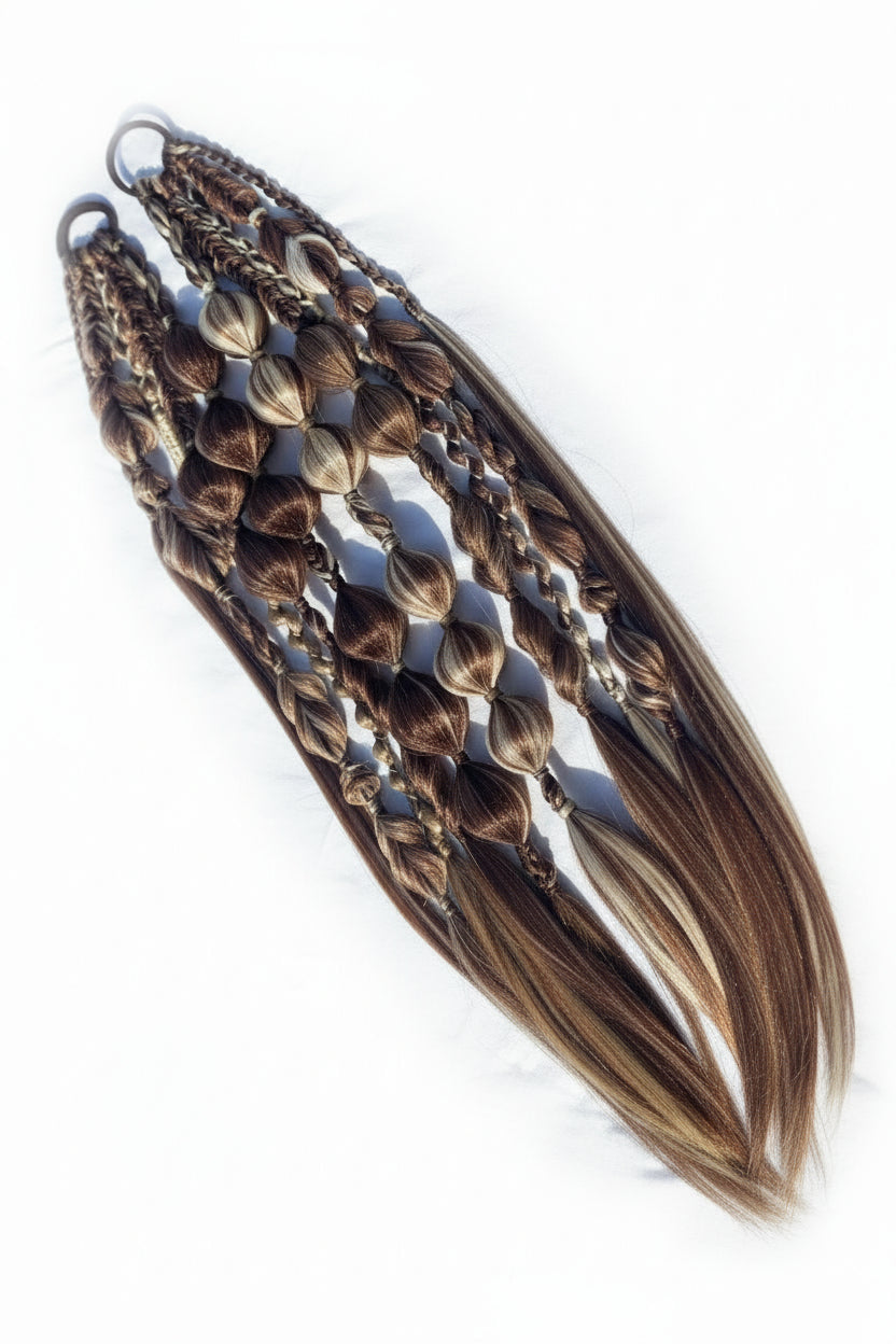 Natural Rave braids - Bubble/Braid - set image 0