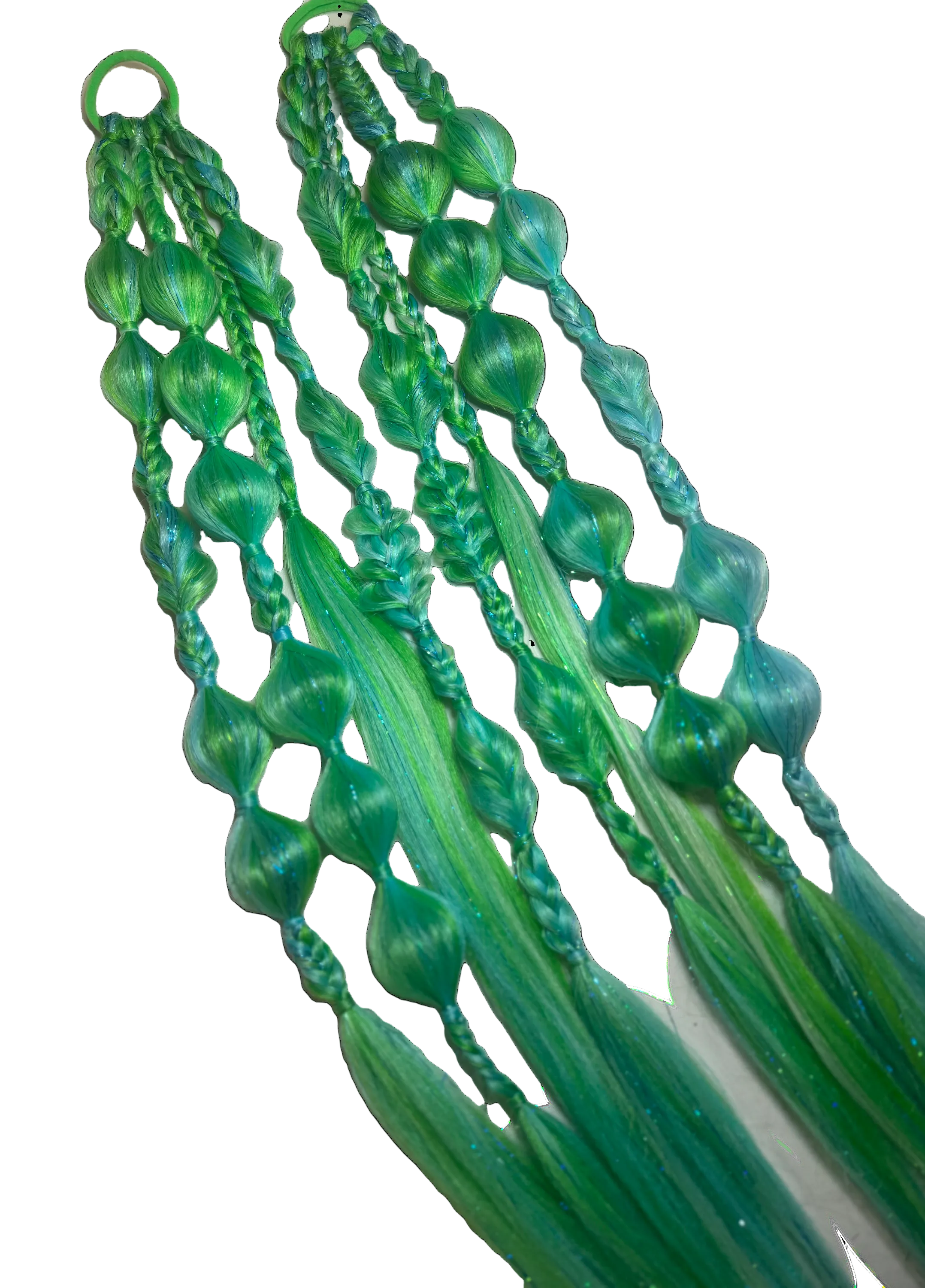 Mixed Bubble + Braid rave braid - Set image 5
