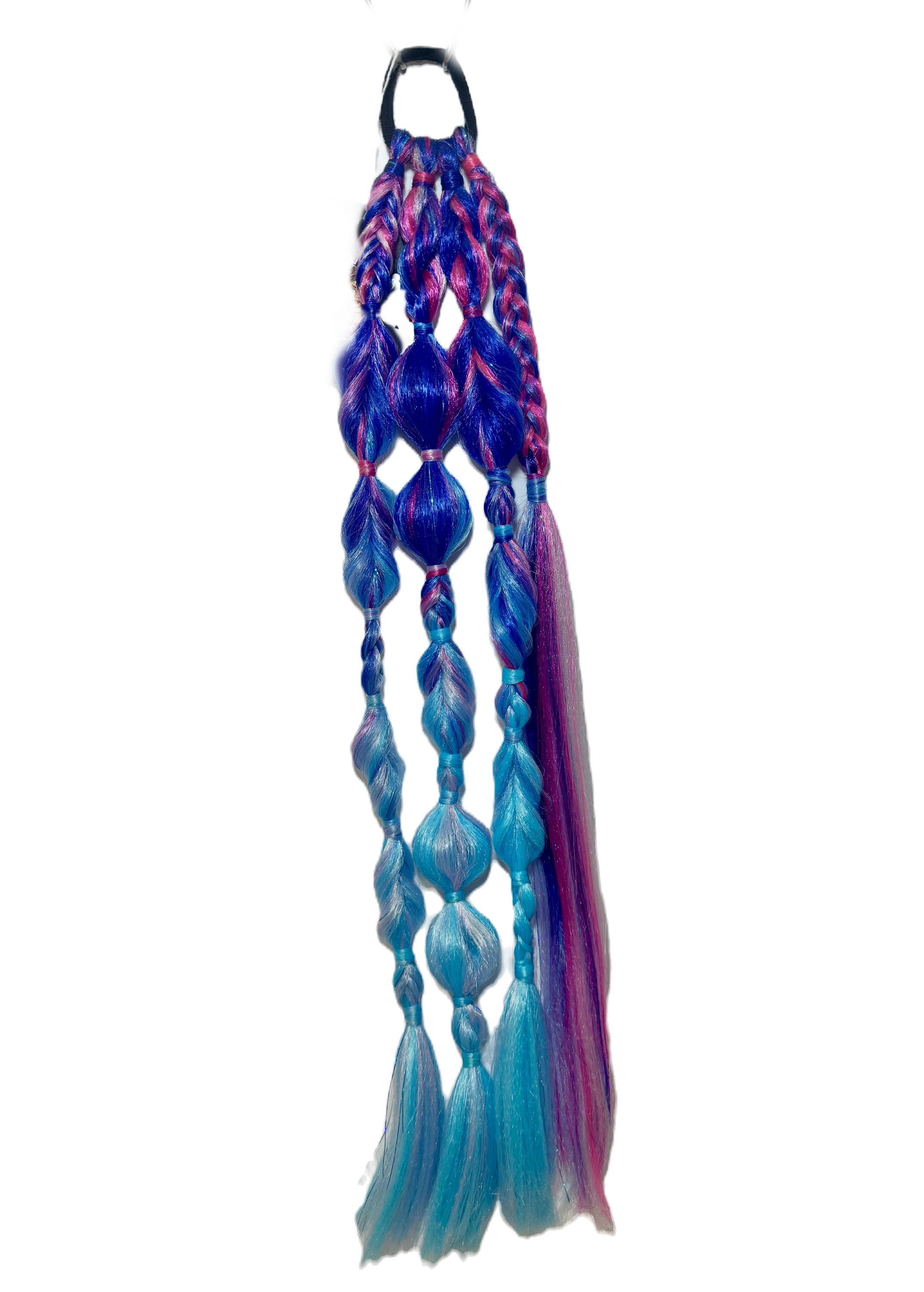 Mini Raver - Bubble + Braid Childrens ponytail extension image 1